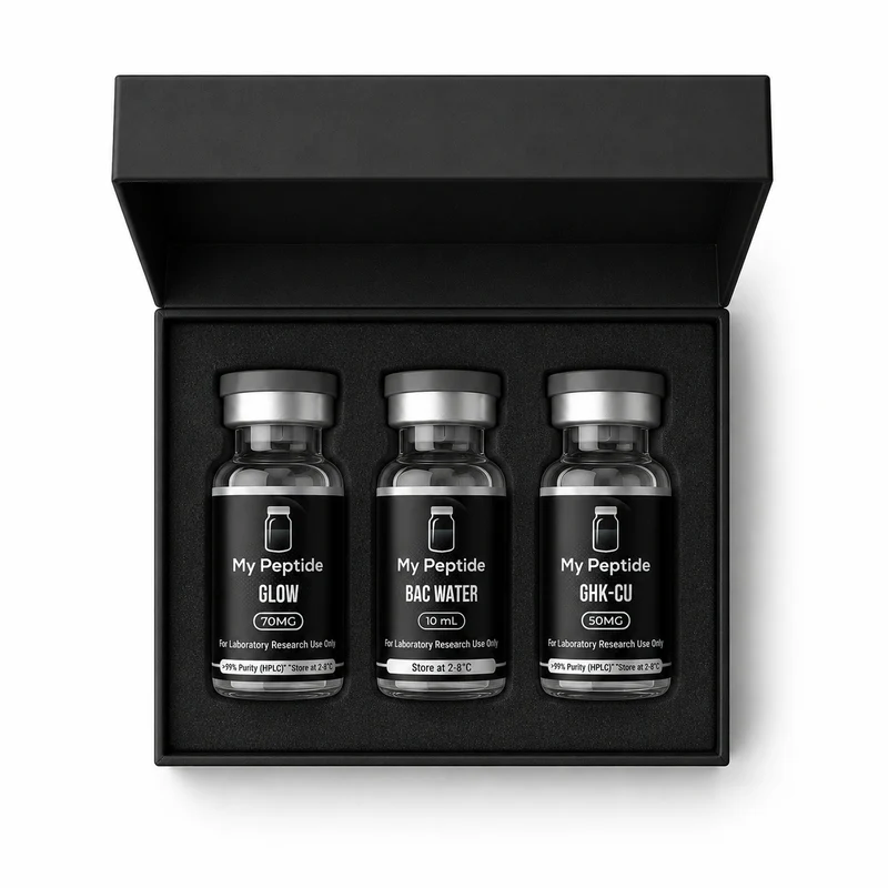 Lumine Glow Bundle (GHK-Cu 50mg + BPC-157 10mg + 10ml BAC Water) - Image 2